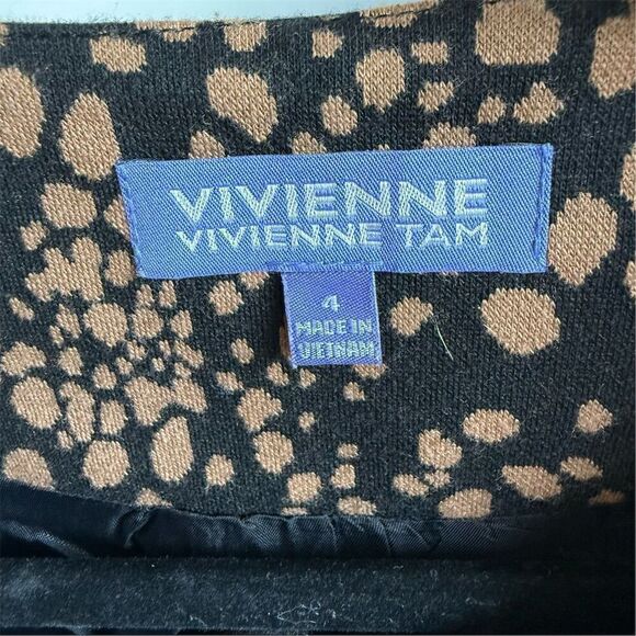 Vivienne Tam Women's Leopard Print Cropped Jacket Size 4 Multicolor - Picture 2 of 6